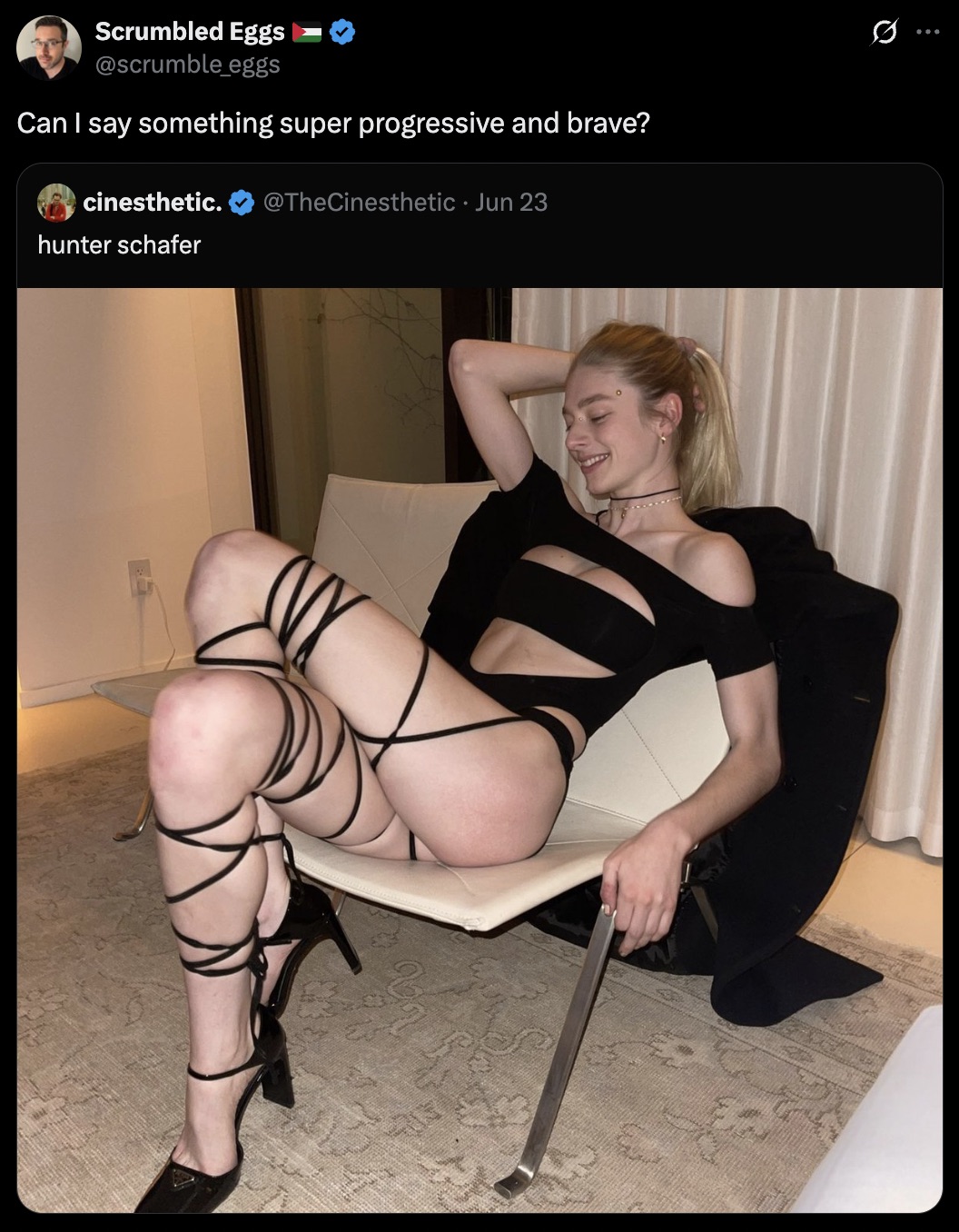 A hero stands up for what he believes in.